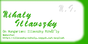 mihaly illavszky business card